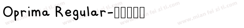 Oprima Regular字体转换
